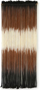 Macrame Wall Hanging Brown Boho Hand Woven Tassel Yarn Tapestry Wall Art for Living Room Bedroom Fiber Art 15''W*43''L by CozyNest Decor