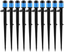Lxcom Lighting 100 Pack Irrigation Drippers Drip Emitters Micro Spray Adjustable 360 Degree Full Circle Pattern Water Flow Irrigation Drippers Micro Bubbler Sprinkler Drip System Parts Drip Irrigation by GreenHaven Gardens