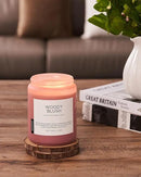 M&SENSE Rose Oud Wood Soy Candles 2 Wick, Large Scented Candles 19.4oz 110 Hour Long Lasting Burn Non Toxic Natural Luxury Aromatherapy Gifts for Women & Relaxing Spa Yoga by CozyNest Decor