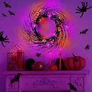 7 Ft 63 LED Halloween Willow Vine Twig Garland with 8 Modes Timer Orange Purple 21 Pumpkin Bats Lights,Halloween Garland with Waterproof Battery Operated for Indoor Wall Fireplace Decorations by CozyNest Decor