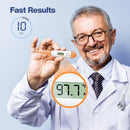 Boncare 10 Seconds Digital Thermometer for Adults and Kids - Accurate & Safe Rectal Thermometer for Baby with Fever Alarm, Oral Thermometer FSA HSA Eligible (Orange) by TinyTreasures Baby Boutique