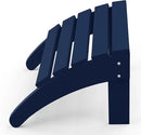 WestinTrends Outdoor Ottoman, Patio Adirondack Ottoman Foot Rest, All Weather Poly Lumber Folding Foot Stool for Adirondack Chair, Widely Used for Outside Porch Pool Lawn Backyard, Navy Blue by CozyNest Decor