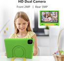 JREN Kids Table 10.1" ｜Android 14 Tablet for Kids｜64GB Storage｜Octa-Core｜WiFi ｜Cameras｜Parental Control｜Kids Content｜Case Included Great Gift for Children Ages 3-12 Years Old Green by TinyTreasures Baby Boutique