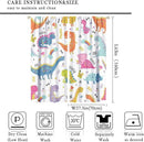 Cartoon Dinosaur Curtains for Kids Boys Girls Home Decor Childish Cute Dino Animals Print Pattern Rod Pocket Blackout Window Drapes for Nursery Baby Bedroom Playroom W27.5xL63in 2 Panels by TinyTreasures Baby Boutique