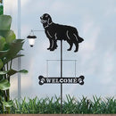 BAYN Solar Golden Retriever Garden Stakes Decorative with a Lantern Dog Silhouette Welcome Sign Outdoor Garden Decor for Yard, Lawn, Patio, Pathway by CozyNest Decor