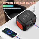 Portable Power Station 97Wh Backup Lithium Battery, Solar Generator Power Bank Station Fasting Charging 150W with Wireless Charging LED Flashlight Power Supply for Home Camping RV Emergency by TinyTreasures Baby Boutique