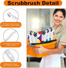 Rtteri 48 Pcs Kitchen Scrub Brush Bulk Plastic Sink Bathroom Cleaning Edge Corner Brush for Household Bottle Dish Tile Lines Window Track Crevice with Stiff Bristle by CozyNest Decor