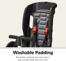 Schwinn Deluxe or Ovation Child Bike Carrier, Seats one Kid Ages 1+, Frame Mount, Adjustable Safety Harness, Quick Release Design, Comfortable Padding, Rear-Mounted Child Bike Seat for Toddler by TinyTreasures Baby Boutique