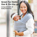 KeaBabies Baby Wrap Carrier - All in 1 Original Baby Carrier Newborn to Toddler Sling, Easy to Wear, Hands Free Bonding, Lightweight, Breathable Infant Wraps (Cobalt Blue) by TinyTreasures Baby Boutique