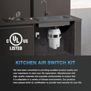 Garbage Disposal Air Switch Kit, UL Certified Professional Garbage Disposal Switch Button Power Module, Sink Top Waste Disposer On/Off Switch by CozyNest Decor