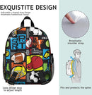 Toddler Backpack for Boys 3-8: Preschool Kindergarten Backpack - Cute Kids Backpacks for Boys-Sport by TinyTreasures Baby Boutique