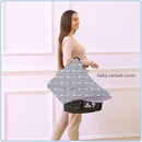Nursing Carseat Canopy Breastfeeding Cover - Multi-use Stretchy Car Seat Covers for Babies, Baby Shower Gifts (Grey Arrows) by TinyTreasures Baby Boutique