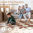 Skyweaver 36 Tiles Soft Non-Toxic Baby Play Mat for Floor EVA Foam Jigsaw Puzzle Play Mat, Interlocking Squares with 0.6inch for Babies, Toddlers & Kids Gym, Nursery, Playroom, White by TinyTreasures Baby Boutique