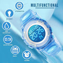 Kids Watch,Boys Watch for 3-15 Year Old Boys,Digital Sport Outdoor Multifunctional Chronograph LED 50 M Waterproof Alarm Calendar Analog Watch for Children with Silicone Band,Kids Gift by TinyTreasures Baby Boutique