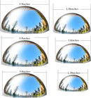 Nerien Gazing Ball, Stainless Steel Garden Mirror Globe, Polished Ornament Sphere, Hollow Floating Reflective Hemisphere, for Home Outdoor Pond Housewarming Swimming Pool Decoration, Sliver, 6Pcs Mix by GreenHaven Gardens