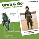 DaddyGoFish Kids Fishing Pole - Rod Reel Combo Tackle Box Starter Set - First Year Small Gear Kit for Boys Girls Toddler Youth Age Beginner Little Children by TinyTreasures Baby Boutique