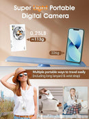 Digital Camera,Autofocus 4K Vlogging Camera for Photography with 32GB Card,48MP Portable Compact Point and Shoot Digital Camera for Teens Adult Beginner with 16X Zoom,Anti-Shake,2 Batteries(White) by TinyTreasures Baby Boutique