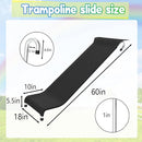 Trampoline Slide, 10FT 12FT 14FT 15FT 16FT Trampoline Universal Slides, Trampoline Accessories with Cushioning Effect, Suitable for Children to Climb Up and Slide Down, Safety Slider (Silver) by TinyTreasures Baby Boutique