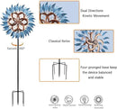 Wind Spinner Large Wind Mill Metal Outdoor Indoor Large Two-Way Wind Sculptures for Garden Patio Yard Decor