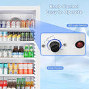 Commercial Beverage Refrigerator, 24.5 Inch 15 Cu. Ft. Drink Fridge, Display Refrigerator with Glass Door, Commercial Display Fridge with 5 Adjustable Shelves, for Shops, Restaurants, Bars by CozyNest Decor