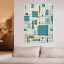 ICMOLYYENLO Boho Medieval Cat Tapestry, Abstract Atomic Starburst Geometric Aesthetic Art Wall Hanging For Bedroom Living Room Dormitory 30x40 Inches by CozyNest Decor