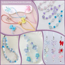Assorted 170-230PCS Blue Acrylic Beads for Bracelet Making, Flower Bow Butterfly Candy GummyBear Aesthetic Bracelet Charms,Cute Beads for Jewelry Making DIY Necklace Keychain Phone Charm by TinyTreasures Baby Boutique