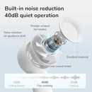 JISULIFE Portable Handheld Turbo Fan [16H Max Cooling Time], 4000mAh USB Rechargeable Personal Battery Operated Lash Small Pocket Fan with 5 Speeds for Travel/Outdoor/Vacation/Concerts - White by TinyTreasures Baby Boutique