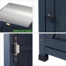 Outdoor Storage Cabinet for Patio, Garden Potting Bench Table with Shelves & Metal-Tabletop, Wooden Planting Work Station, Weatherproof by GreenHaven Gardens