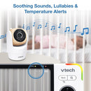 VTech VM928-2HD 5” 720p HD Display 2 Cameras Baby Monitor,110 Wide Angle View,Remote Pan-Tilt-Zoom,Night Vision,Up to 1000ft Range,Temperature Sensor,9 Soothing Sounds & Lullabies,2-Way Talk,No WiFi by TinyTreasures Baby Boutique