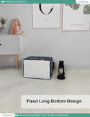 FANKANG Storage Bins, Nursery Hamper Canvas Laundry Basket Foldable with Waterproof PE Coating Large Storage Baskets for Kids Boys and Girls, Office, Bedroom, Clothes,Toys(Rec-Blue dinosaur by TinyTreasures Baby Boutique