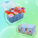 BIRANCO. Flower Garden Building Toys - Build a Bouquet Floral Arrangement Playset for Toddlers and Kids Gifts Age 3, 4, 5, 6 Year Old Girls, Educational STEM Toy (120 PCS) by TinyTreasures Baby Boutique