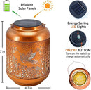 Hummingbird Solar Lanterns Outdoor Waterproof Hanging Solar Lights Hummingbird Gifts for Women Men Metal Bird Decorative LED Lanterns for Yard, Patio, Lawn, Tabletop, Pathway, Landscape, Garden Decor by GreenHaven Gardens