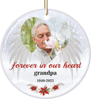 Customized Sympathy Gift for Loss of Loved One - Personalized Christmas Photo Ornaments 2025 - Custom Photo, Name, Years Memorial Gifts by TinyTreasures Baby Boutique