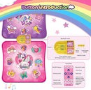 VATOS Double Dance Mat for Girls - 4 Game Modes & 9 Challenge Levels with Adjustable Volume, Led Light & Wireless Bluetooth | Music Play Mat Birthday Gifts Toys for Kids Ages 3 4 5 6 7 8 9+ Years Olds by TinyTreasures Baby Boutique