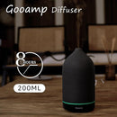 200ML Ceramic Essential Oil Diffuser - Ultrasonic Aromatherapy & Humidifier with 7-Color LED Lights, Auto Shut-Off, Black, 1H/3H/6H Timer | Scent for Home, Office, Yoga by TinyTreasures Baby Boutique