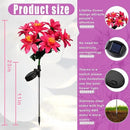 4 Pack Outdoor Solar Garden Decor Lights, Waterproof Solar Powered Hydrangea Lotus Flower Lights Bright Up to 12 Hrs,Led Flowers for Yard Patio Lawn Decorative (Solar Flowers Style 5) by GreenHaven Gardens