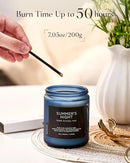 M&SENSE Summer's Night Scented Candle, All Natural Soy Wax Clean Non Toxic Manly Candle for Home, 7.05oz Up to 50 Hours Burn Time in Glass Jar for Bedroom by CozyNest Decor