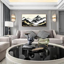 amatop Large Framed Canvas Wall Art Modern Abstract Mountain Landscape Art Print Zen Minimalist Artwork Black and White Decorative Motivational Picture for Office Living Room Bedroom Decor 48x24 Inch by CozyNest Decor
