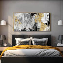 YJYart Abstract Wall Art Office Decor Gold Wall Decor for Living Room Black and White Artwork Line Art Frame Room Decor for Bedroom 24X48 Inch by CozyNest Decor