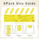 6 Pack Yellow Cheesecloth Table Runner 20 x 120 Inch Long Rustic Gauze Cheese Cloth Table Runner for Wedding 10FT Bridal Baby Shower Table Decorations Boho Fabric Sheer Birthday Party Table Decor by CozyNest Decor
