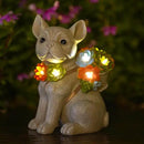 Garden Outdoor Decor Statues: Figurine with Solar Light Decorations Ornaments Patio Art Balcony - Birthday Gifts for mom Grandma Women by GreenHaven Gardens