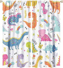 Cartoon Dinosaur Curtains for Kids Boys Girls Home Decor Childish Cute Dino Animals Print Pattern Rod Pocket Blackout Window Drapes for Nursery Baby Bedroom Playroom W27.5xL63in 2 Panels by TinyTreasures Baby Boutique