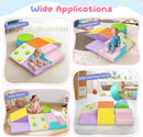 Lischwert Foam Climbing Blocks for Toddlers 1-3, 7pcs Soft Play Set with Crawling Exploration Toys, Indoor Outdoor Infant Safe Blocks for Baby Gym Toddler Playground by TinyTreasures Baby Boutique