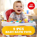 Hely Cancy Infant Bath Toys for 18 Months - No Hole Animal Bathtub Toys, Baby Bath Tub Toys by TinyTreasures Baby Boutique