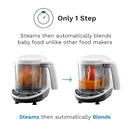 Baby Brezza One Step Baby Food Maker Deluxe – Auto shut Off, Dishwasher Safe Cooker and Blender to Steam + Puree Organic Food for Infants + Toddlers - Set of 3 Pouches + 3 Funnels by TinyTreasures Baby Boutique