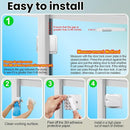Sliding Door Lock 4 Pack, Child Safety Lock For Sliding Glass Doors, Easy To Install, Keeps Your Baby Out Of Danger, For Sliding Glass Doors, Sliding Windows, Sliding Closets, Etc (Grey) by TinyTreasures Baby Boutique
