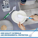 Hsei 6 Pcs Blue and Green Kitchen Scrub Dish Brush Bulk with 11 Inch Anti Slip Handle Cleaning Dish Scrubber with Stiff Bristles Washing Scrub Brushes for Housekeeping for Pots and Pans, Kitchen Sink by CozyNest Decor