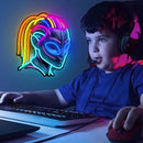 Dreadlocks Alien Neon Sign, E.T Neon Signs for Wall Decor, for Man Cave Game Room Teens Boy Room Decor, Gift for Teens Kids E.T Fans UFO Fans, Dimmable Decoration USB Powered with Switch by CozyNest Decor