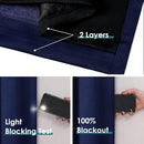 ChrisDowa 100% Blackout Curtains 63 inch Long for Bedroom with Black Liner, Extra Wide 2 Thick Layers Total Blackout Thermal Insulated Grommet Window Curtains 2 Panels Set (Navy Blue, 60 x 63 Inch) by TinyTreasures Baby Boutique