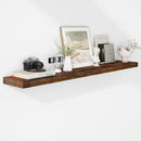 Fun Memories 55 Inch Floating Shelves - 9 Inch Deep Rustic Wooden Wall Shelves - Extra Deeper & Thicker Wall Mounted Storage Shelf for Living Room, Kitchen, Farmhouse - 55" W x 9" D x 1.8" H - Brown by CozyNest Decor